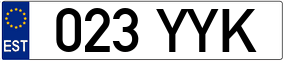 Trailer License Plate